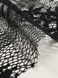 KKF8844-W-1 Renda Franzida Macia De Nylon[Têxtil / Tecido] Uni Textile(Komon Studio) Foto secundária