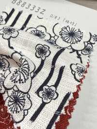 B88333Z Tecido Com Trama Irregular, Cor índigo Antigo, Dobrado Ao Meio[Têxtil / Tecido] VANCET Foto secundária