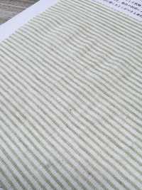 KYC443-2 Linho Tingido Em Fio - Piqué Listrado Horizontalmente Em Crepe Takashima[Têxtil / Tecido] Uni Textile(Komon Studio) Foto secundária