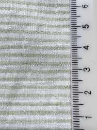 KYC443-2 Linho Tingido Em Fio - Piqué Listrado Horizontalmente Em Crepe Takashima[Têxtil / Tecido] Uni Textile(Komon Studio) Foto secundária