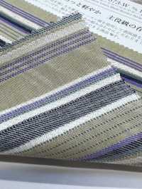 KYC673-W-1 Algodão, Rayon, Linho, Dobby, Listras Multicoloridas, Largura Ampla.[Têxtil / Tecido] Uni Textile(Komon Studio) Foto secundária