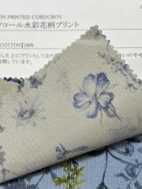 19189 Camisa De Veludo Cotelê Com Estampa Floral[Têxtil / Tecido] SUNWELL Foto secundária