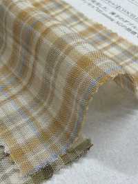 14424 Tecido De Gaze Dupla Com 60 Fios Em Fibra De Liocel Tencel™ E Padrão Xadrez Madras.[Têxtil / Tecido] SUNWELL Foto secundária