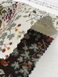 19187 Camisa De Veludo Cotelê Com Estampa De Pássaros E Flores[Têxtil / Tecido] SUNWELL Foto secundária