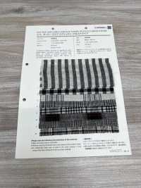 59992 C/L Netty Slub Ecru Check & Stripe[Têxtil / Tecido] VANCET Foto secundária