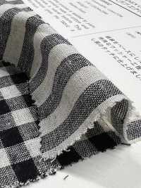 59992 C/L Netty Slub Ecru Check & Stripe[Têxtil / Tecido] VANCET Foto secundária