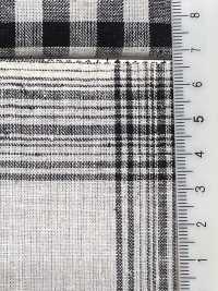 59992 C/L Netty Slub Ecru Check & Stripe[Têxtil / Tecido] VANCET Foto secundária
