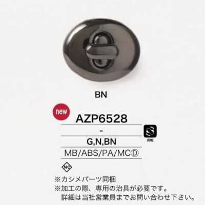 AZP6528 Fecho De Torção Em Latão/resina ABS/resina De Nylon/metal Fundido