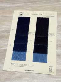 INDIGO1427 Costura Sashiko Preta De Fio único[Têxtil / Tecido] Fujikinbai Foto secundária