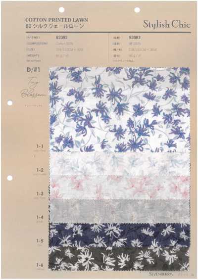83083 80 Voile de seda Lawn SC Pequena flor