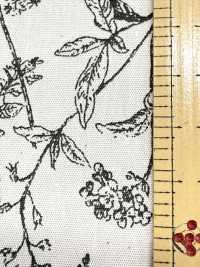 850544 Tecido Broadcloth Em Algodão Cru Com Estampa Botânica De Flores Silvestres.[Têxtil / Tecido] VANCET Foto secundária