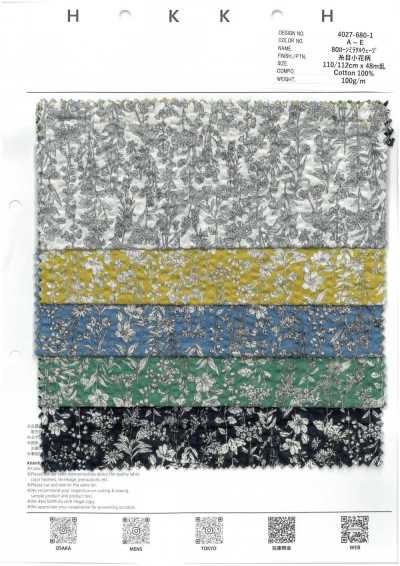 4027-680-1 80 Batista Miracle Wave com padrão de fios floral pequeno