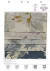 7027-710-4 CL Tecido sheeting com flores grandes em estilo aquarela