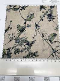 4027-790-2 Tecido De Linho Com Estampa Floral Em Tom De Sombra.[Têxtil / Tecido] HOKKOH Foto secundária