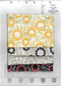 4027-848-1 Renda De Algodão Com Bordado De Pompons E Flores[Têxtil / Tecido] HOKKOH Mais fotografias