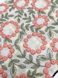 4027-848-1 Renda De Algodão Com Bordado De Pompons E Flores[Têxtil / Tecido] HOKKOH Mais fotografias