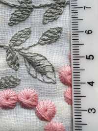 4027-848-1 Renda De Algodão Com Bordado De Pompons E Flores[Têxtil / Tecido] HOKKOH Mais fotografias