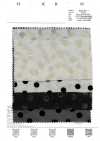 3025-1911-1 Chiffon 75d Longo Flocado Com Bolinhas Aleatórias