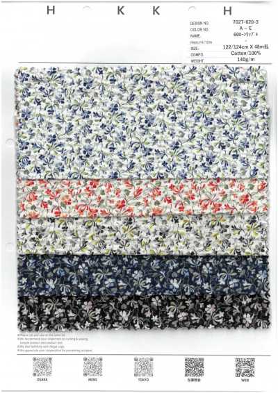 7027-620-3 60 Batista Floral Pequeno Ondulado