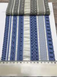 7027-635-2 80 Lawn Salt Shrink Stripe Lace[Têxtil / Tecido] HOKKOH Foto secundária