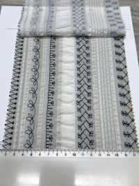 7027-635-2 80 Lawn Salt Shrink Stripe Lace[Têxtil / Tecido] HOKKOH Foto secundária