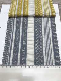 7027-635-2 80 Lawn Salt Shrink Stripe Lace[Têxtil / Tecido] HOKKOH Foto secundária