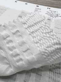 7027-636-2 80 Lawn Organza Waffle Knit Stripe[Têxtil / Tecido] HOKKOH Foto secundária