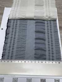 7027-636-2 80 Lawn Organza Waffle Knit Stripe[Têxtil / Tecido] HOKKOH Foto secundária