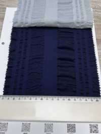 7027-636-2 80 Lawn Organza Waffle Knit Stripe[Têxtil / Tecido] HOKKOH Foto secundária