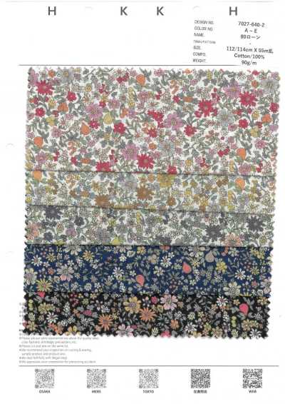 7027-640-2 80 Batista Thread-Line Floral Pequeno