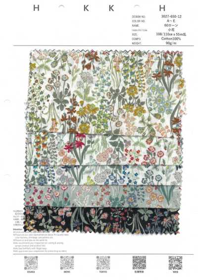 3027-650-12 Batista 60s Floral Miúdo