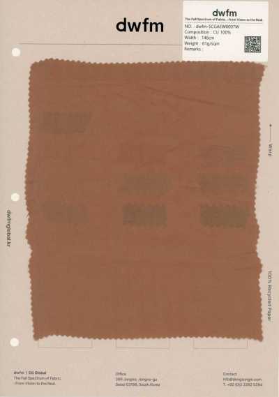 DWFM-SCGAEW0007W cupro washer voile