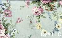 RU2530 RURU BOUQUET Estampa de guirlanda de rosas tecido de algodão (Rolo)[Têxteis / Tecidos] COSMO TEXTILE Mais fotografias