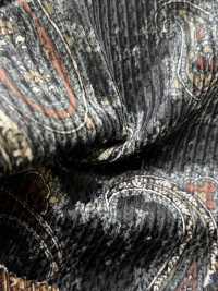 5025-1373-1 Padrão Paisley em veludo cotelê dobby de algodão e rayon[Têxtil / Tecido] HOKKOH Mais fotografias