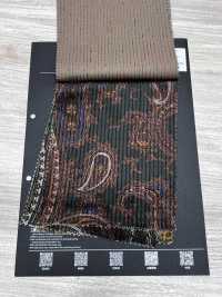 5025-1373-1 Padrão Paisley em veludo cotelê dobby de algodão e rayon[Têxtil / Tecido] HOKKOH Mais fotografias