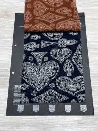 5026-1330-1 Tecido Bandana Com Estampa Discharge Off Trump Paisley[Têxtil / Tecido] HOKKOH Mais fotografias