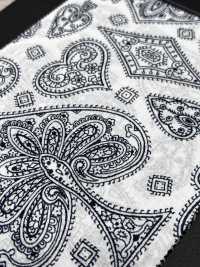 5026-1330-1 Tecido Bandana Com Estampa Discharge Off Trump Paisley[Têxtil / Tecido] HOKKOH Mais fotografias