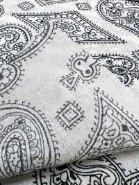 5026-1330-1 Tecido Bandana Com Estampa Discharge Off Trump Paisley[Têxtil / Tecido] HOKKOH Mais fotografias