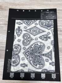 5026-1330-1 Tecido Bandana Com Estampa Discharge Off Trump Paisley[Têxtil / Tecido] HOKKOH Mais fotografias