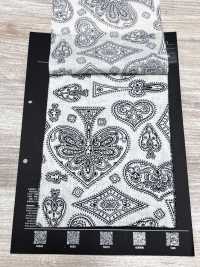 5026-1330-1 Tecido Bandana Com Estampa Discharge Off Trump Paisley[Têxtil / Tecido] HOKKOH Mais fotografias