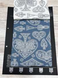 5026-1330-1 Tecido Bandana Com Estampa Discharge Off Trump Paisley[Têxtil / Tecido] HOKKOH Mais fotografias