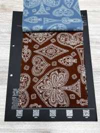 5026-1330-1 Tecido Bandana Com Estampa Discharge Off Trump Paisley[Têxtil / Tecido] HOKKOH Mais fotografias