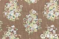 850622 Batista de algodão cru Rurudi Harmonia Floral Romana[Têxteis / Tecidos] VANCET Mais fotografias