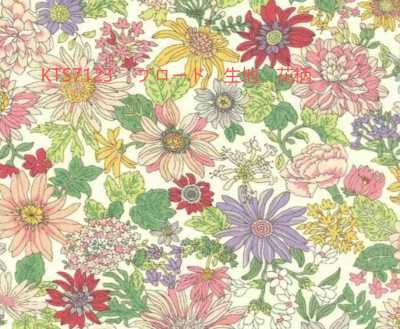 KTS7123 Tecido broadcloth, padrão floral