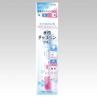 24436 Caneta de giz à base de água Twin <Azul/Rosa, Fino>