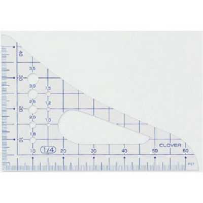 25015 Escala triangular quadriculada 1/4