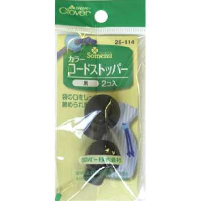 26114 Limitador de cordão colorido <Preto>