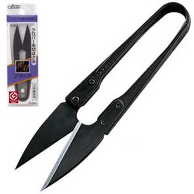 36395 Tesoura de arremate "Preto" com lâminas pretas (10,5 cm)