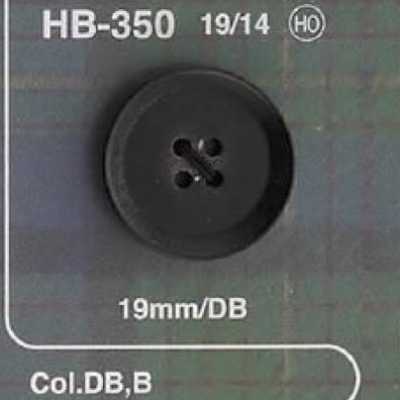 HB350 Botão de chifre de búfalo verdadeiro com 4 furos