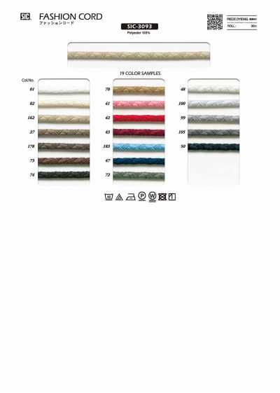 SIC-3093 Cordão de moda aprox. 5 mm
